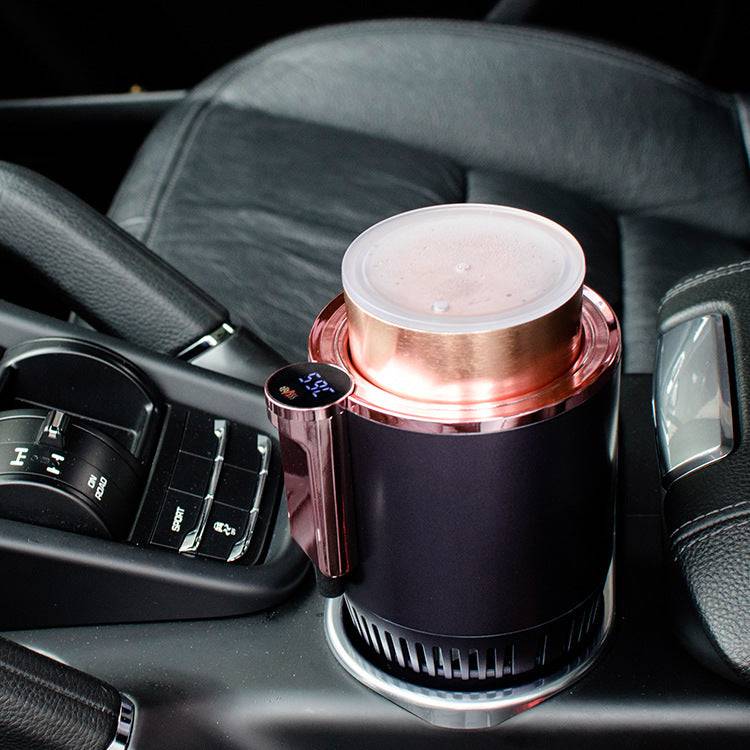 Portable Mug Heater & Cooler – 12V Smart Car Cup Holder
