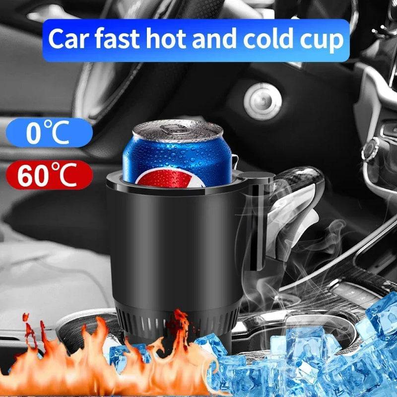 Portable Mug Heater & Cooler – 12V Smart Car Cup Holder